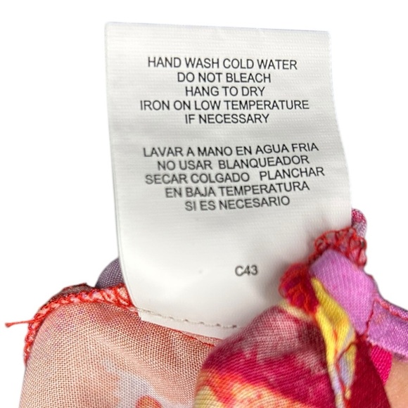 Figueroa & Flower Pink Floral Button Up Blouse Women’s Size Small Anthropologie - Picture 6 of 7